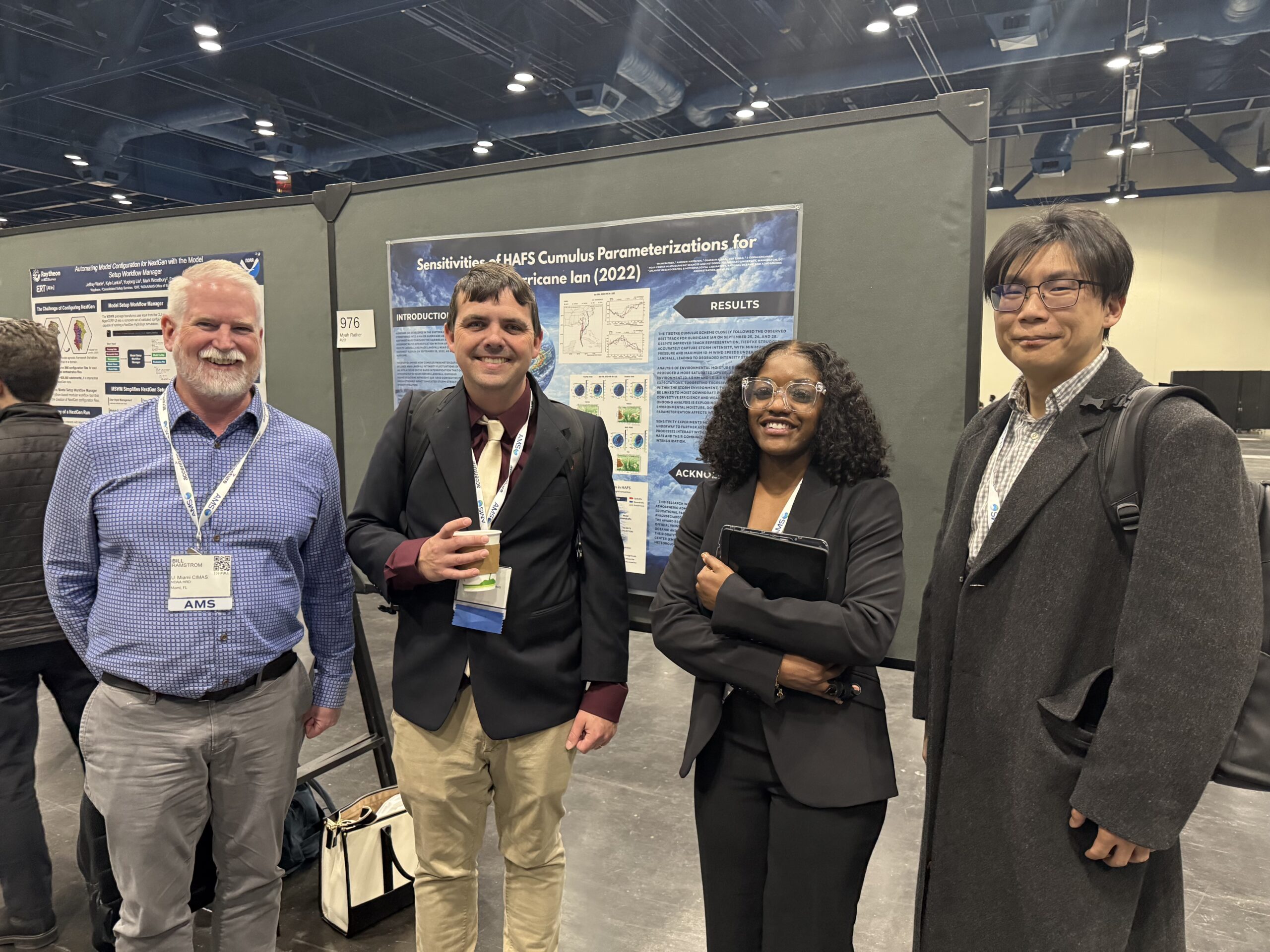 Myah Rather at AMS poster session